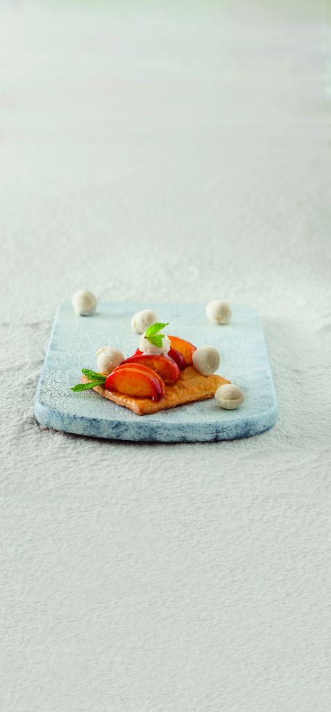 Ταρτάκια με ψητά ροδάκινα