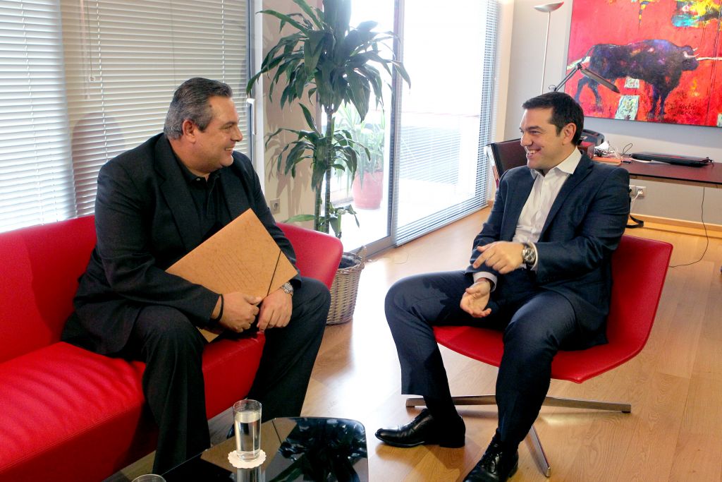 Συνάντηση Τσίπρα-Καμμένου στην Κουμουνδούρου: «Διαψεύστηκαν τα σενάρια της παρένθεσης»