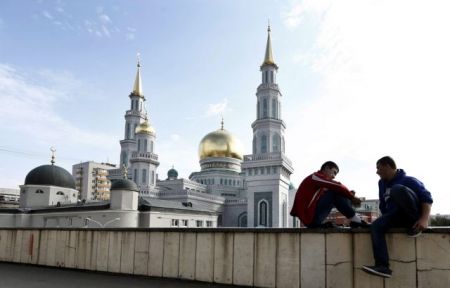 Πούτιν, Αμπάς, Ερντογάν στα εγκαίνια του τεμένους της Μόσχας