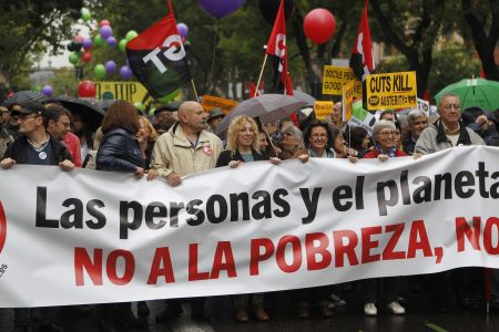 Διαδήλωση στη Μαδρίτη εναντίον της φτώχειας και των ανισοτήτων