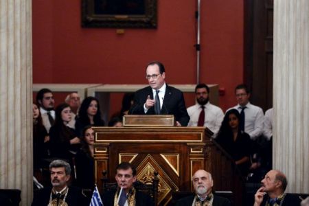 Ολάντ στο ΕΚΠΑ:Εχω ένα κομμάτι της μυστικής Ελλάδας στην καρδιά μου