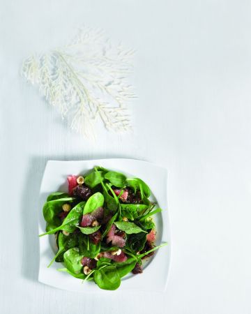 Σαλάτα με σπανάκι, σύκα και γκρέιπφρουτ