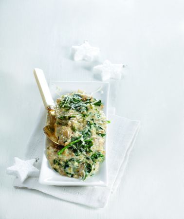 Κρεμώδες σπανάκι με ξινόχοντρο