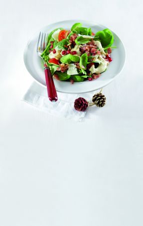 Σαλάτα με σπανάκι και βινεγκρέτ μελιού