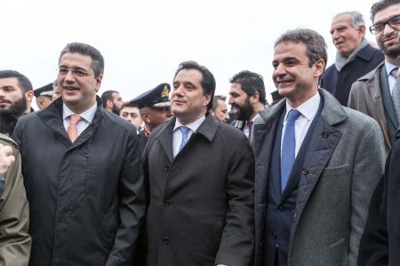 Μητσοτάκης με Τζιτζικώστα και τοπικούς βουλευτές σε Πιερία και Πέλλα