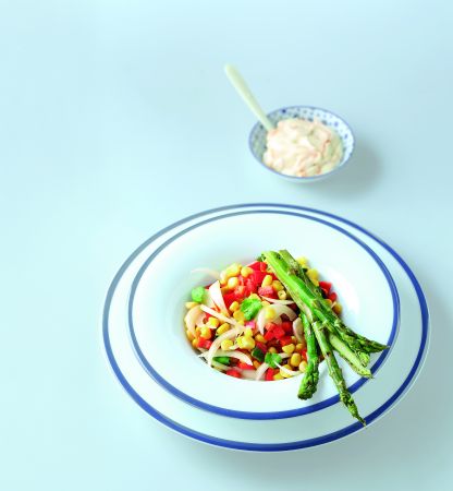 Σαλάτα με μαγιονέζα περγαμόντου