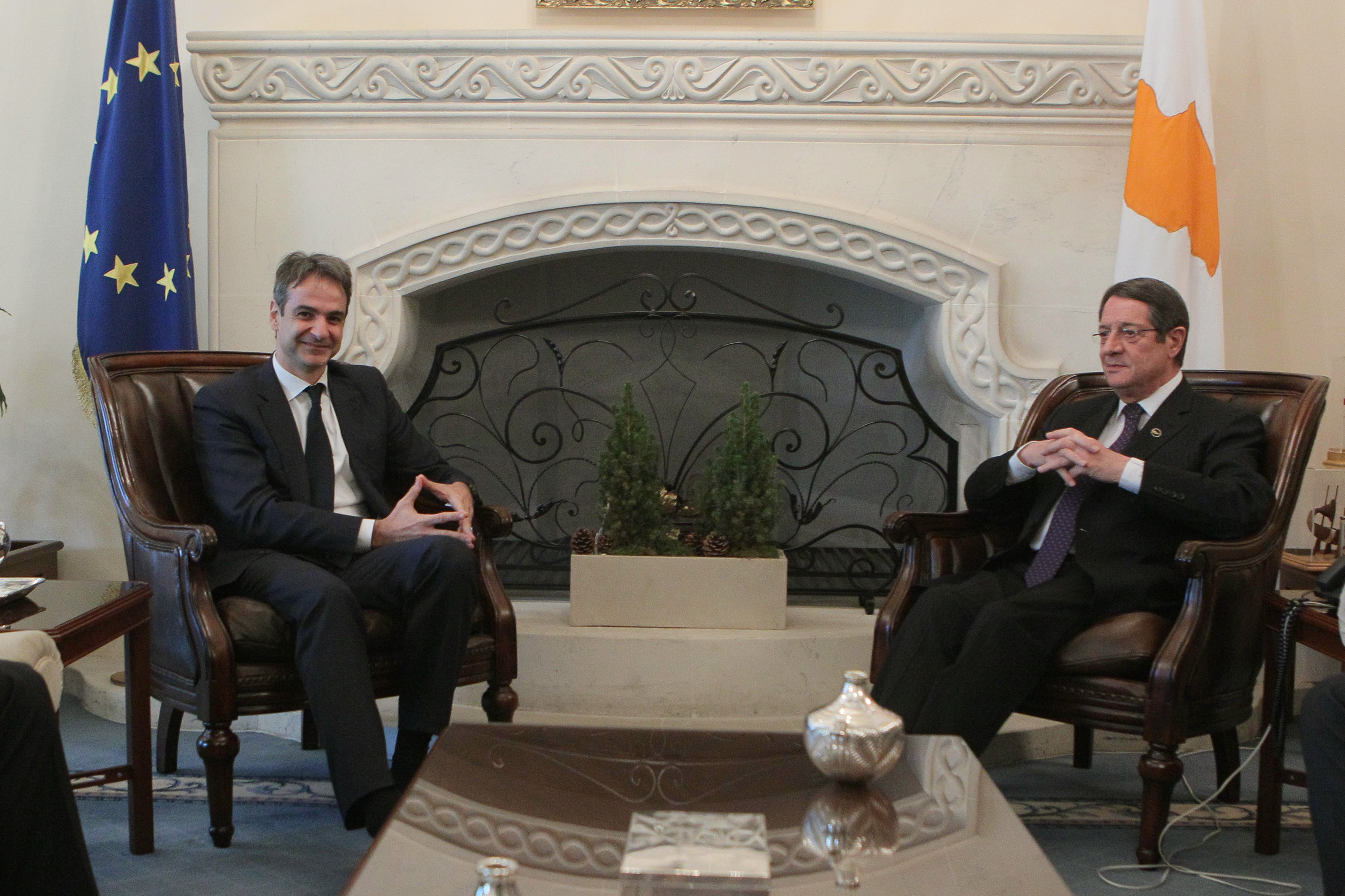 Μητσοτάκης: Αμέριστη η στήριξη της ΝΔ στις προσπάθειες για λύση του Κυπριακού