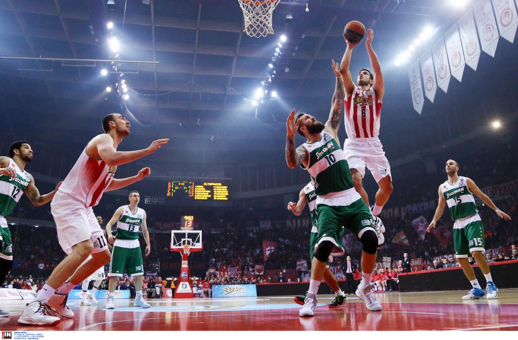 Μπάσκετ: Ολυμπιακός – Παναθηναϊκός (80 – 66)