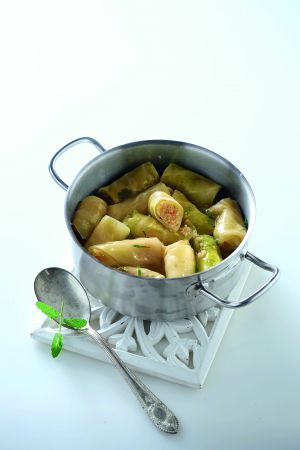 Ποντιακοί λαχανοντολμάδες με πατάτα