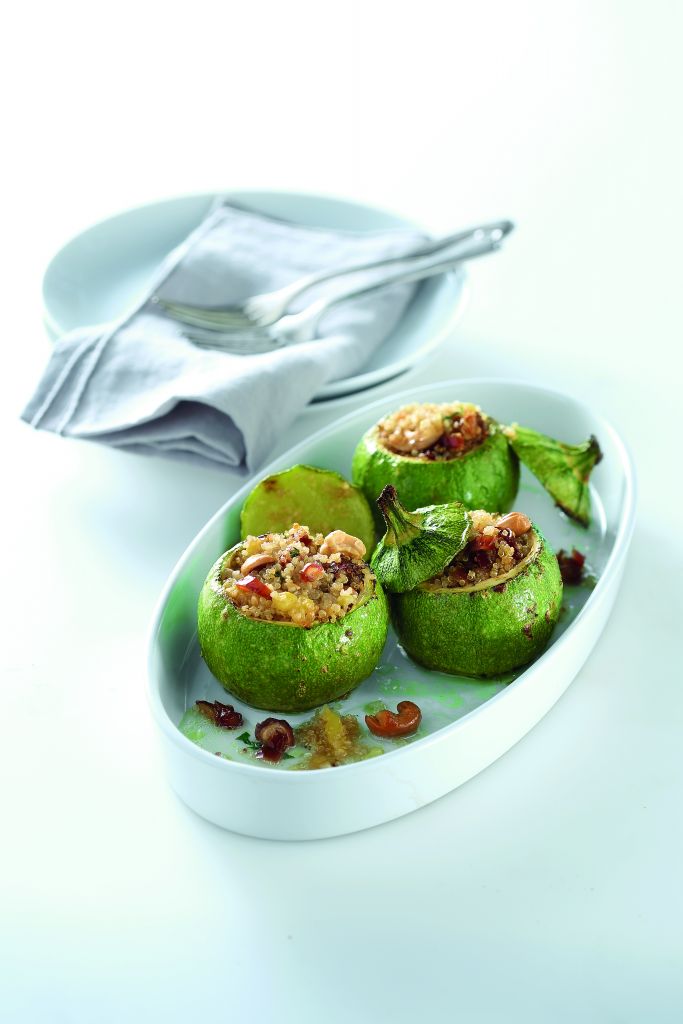 Kολοκυθάκια γεμιστά με κινόα