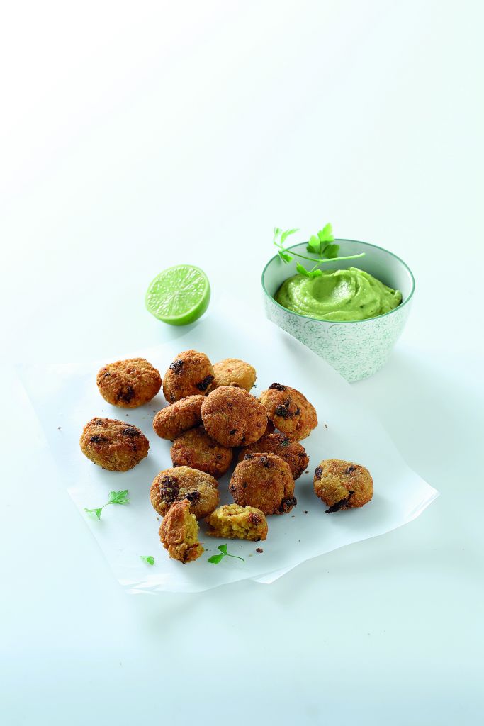 Φαλάφελ με σάλτσα αβοκάντο