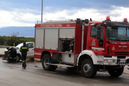 Πυρκαγιά σε γραφεία πολιτικού κόμματος στο Ηράκλειο