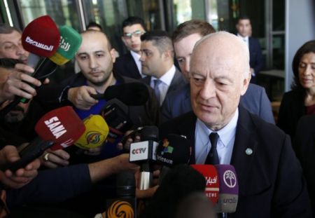 Για την κατάπαυση του πυρός συζήτησε ο Ντε Μιστούρα με τον σύρο ΥΠΕΞ