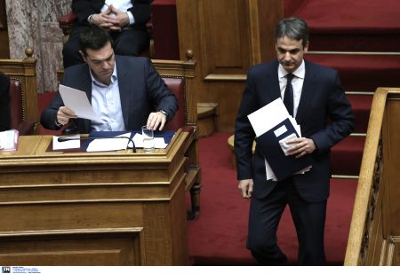 PM Tsipras and Mitsotakis preparing for showdown in Parliament