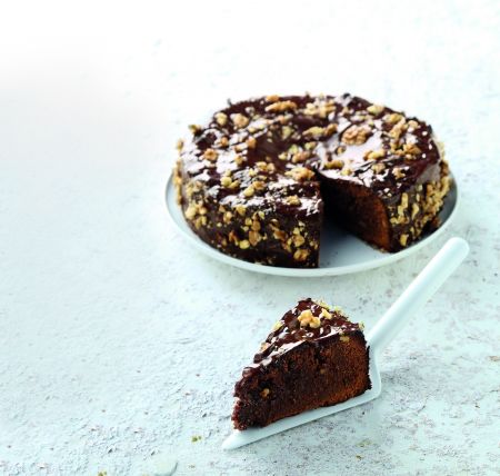 Σοκολατόπιτα με καρύδια