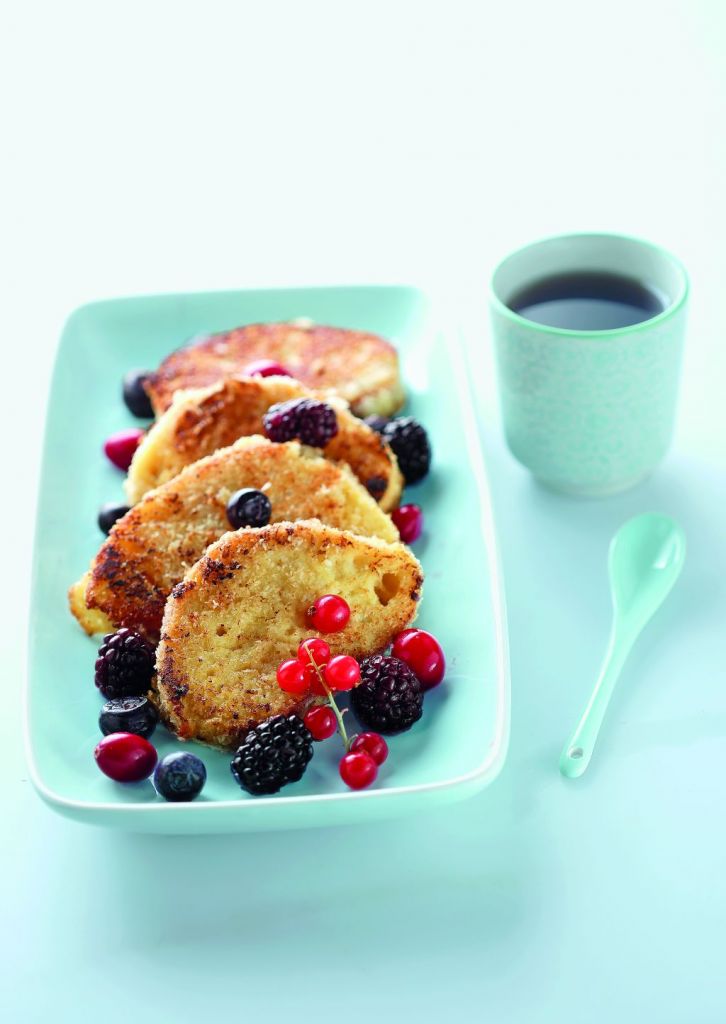 Αβγοφέτες με κρούστα ινδικής καρύδας