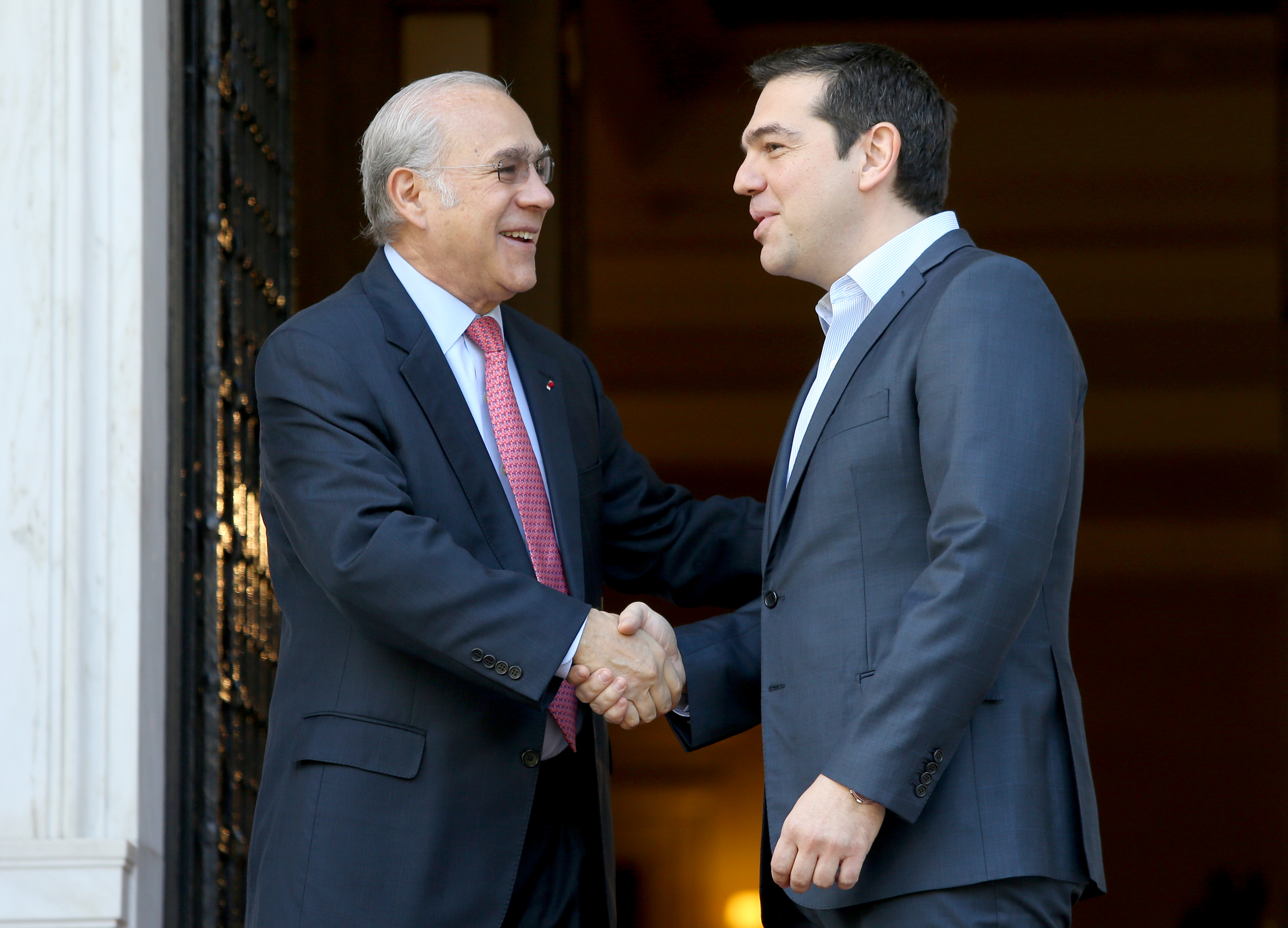 OECD chief Guria in Athens for talks with Tsipras, Tsakalotos