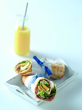 Αραβικές πίτες με παστράμι