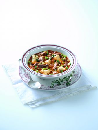 Σούπα κατσίκας με κουρκουμπίνια