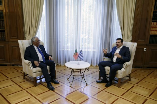 PM Tsipras receives Portugal’s PM Antonio Costa in Athens