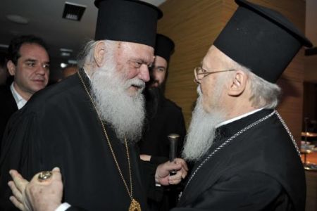 Οι ομιλίες των κ.κ. Βαρθολομαίου και Ιερώνυμου στη Μόρια της Λέσβου