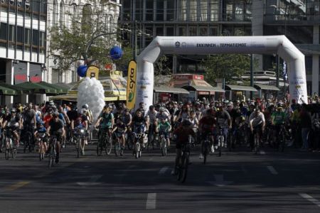 Περισσότεροι από 15.000 συμμετείχαν στον 23ο Ποδηλατικό Γύρο της Αθήνας