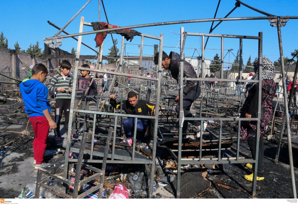 Φωτιά στο κέντρο φιλοξενίας προσφύγων στα Διαβατά