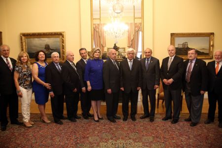 Με αντιπροσωπεία της AHEPA συναντήθηκε ο Πρόεδρος της Δημοκρατίας