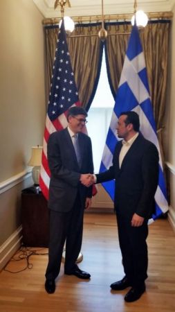 Με τον υπουργό Οικονομικών των ΗΠΑ συναντήθηκε ο Ν.Παππάς