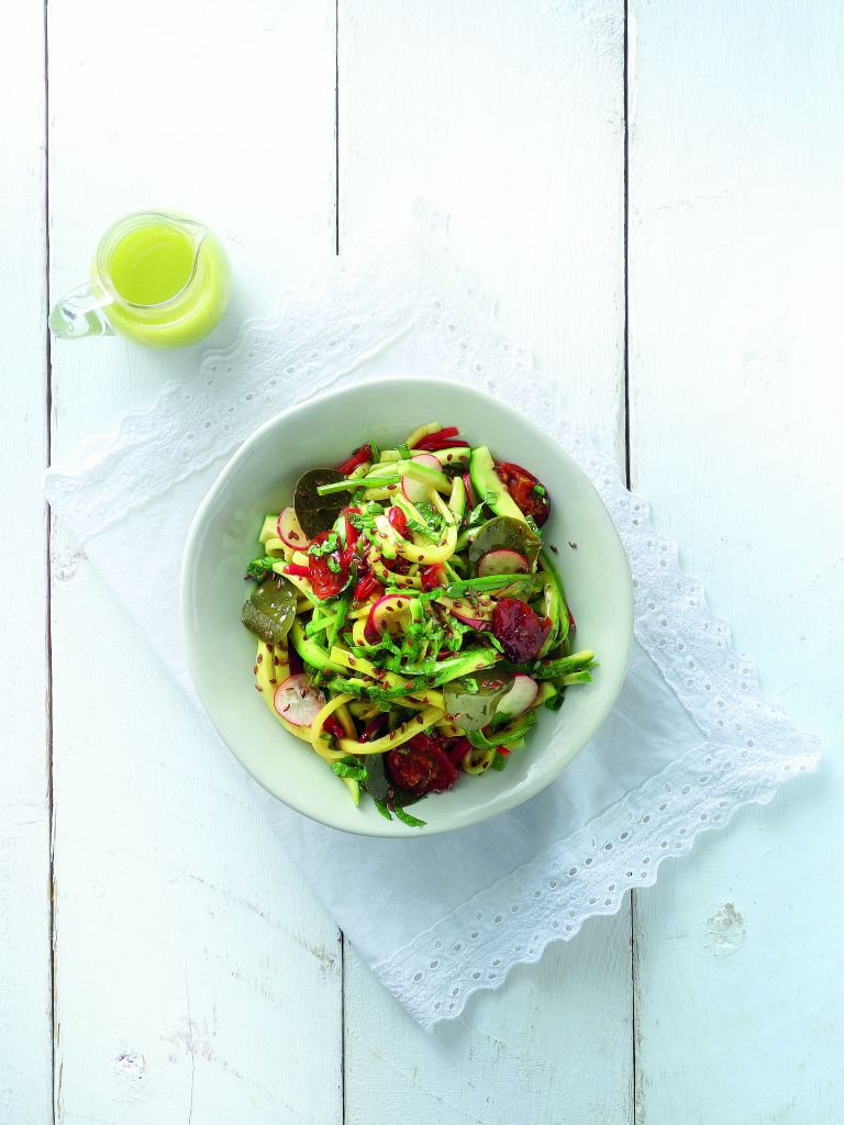 Δροσερή κολοκυθοσαλάτα με βινεγκρέτ δυόσμου