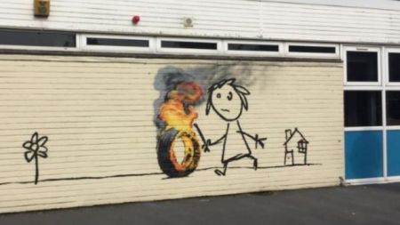 Έργο-έκπληξη του Μπάνκσι σε δημοτικό σχολείο στο Μπρίστολ