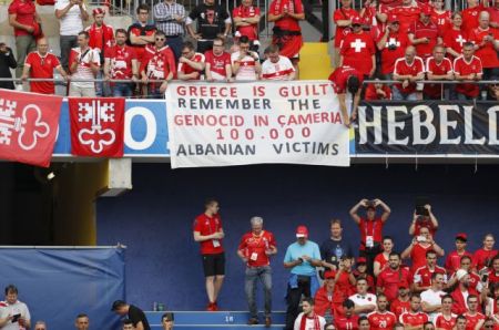 Kontonis complains over provocative Albanian banner at Euro2016