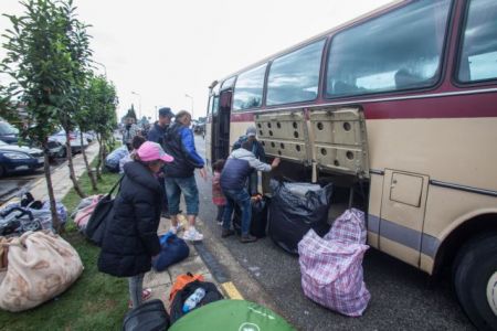Clear out operations of refugee camps near Idomeni continue
