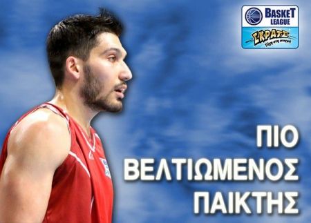 Α1 μπάσκετ: Ο Κασελάκης ο πιο βελτιωμένος παίκτης του πρωταθλήματος