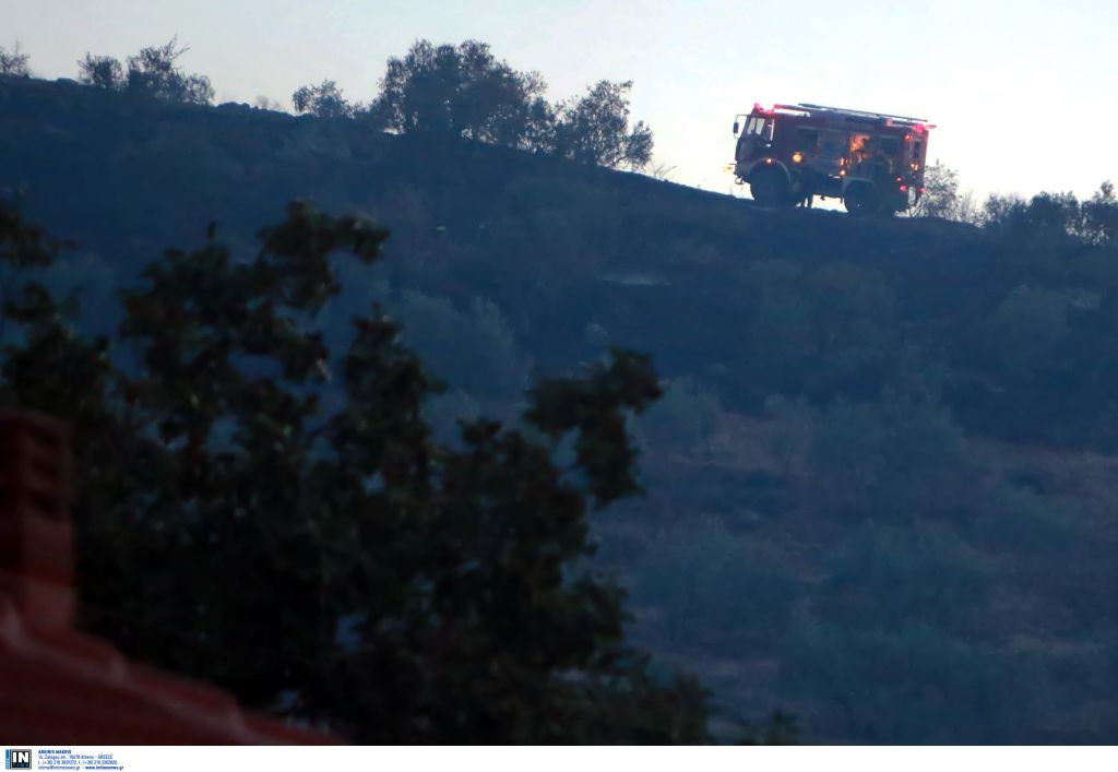 Υπό μερικό έλεγχο φωτιά στην Αγία Κυριακή Ραφήνας