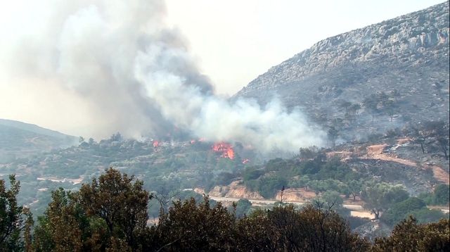 Fire on Chios under control – Fire Brigade remains on full alert