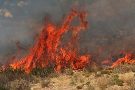 Πυρκαγιές σε Πανόπουλο Ηλείας και Κουβαρά Αμφιλοχίας