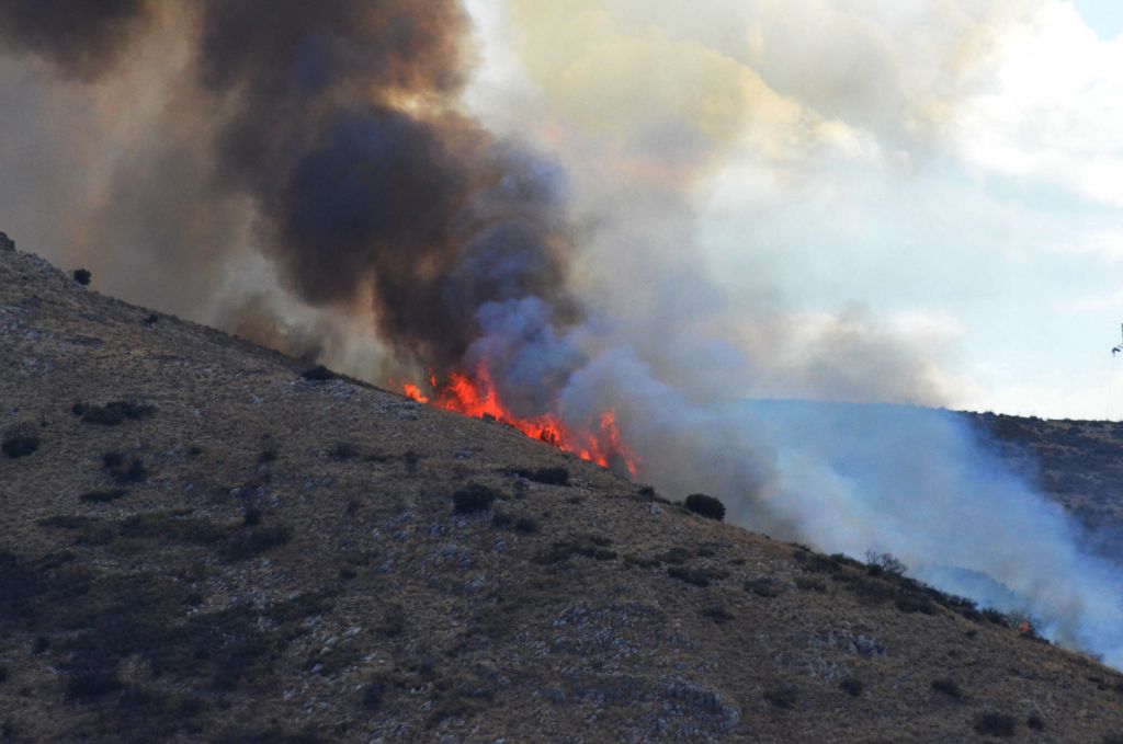 Πυρκαγιά σε αγροτοδασική έκταση στα Βάγια Βοιωτίας