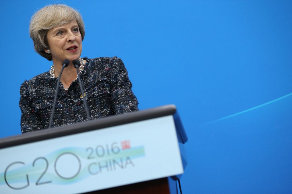 Παγκόσμιο ηγέτη στο ελεύθερο εμπόριο θέλει τη Βρετανία η Μέι