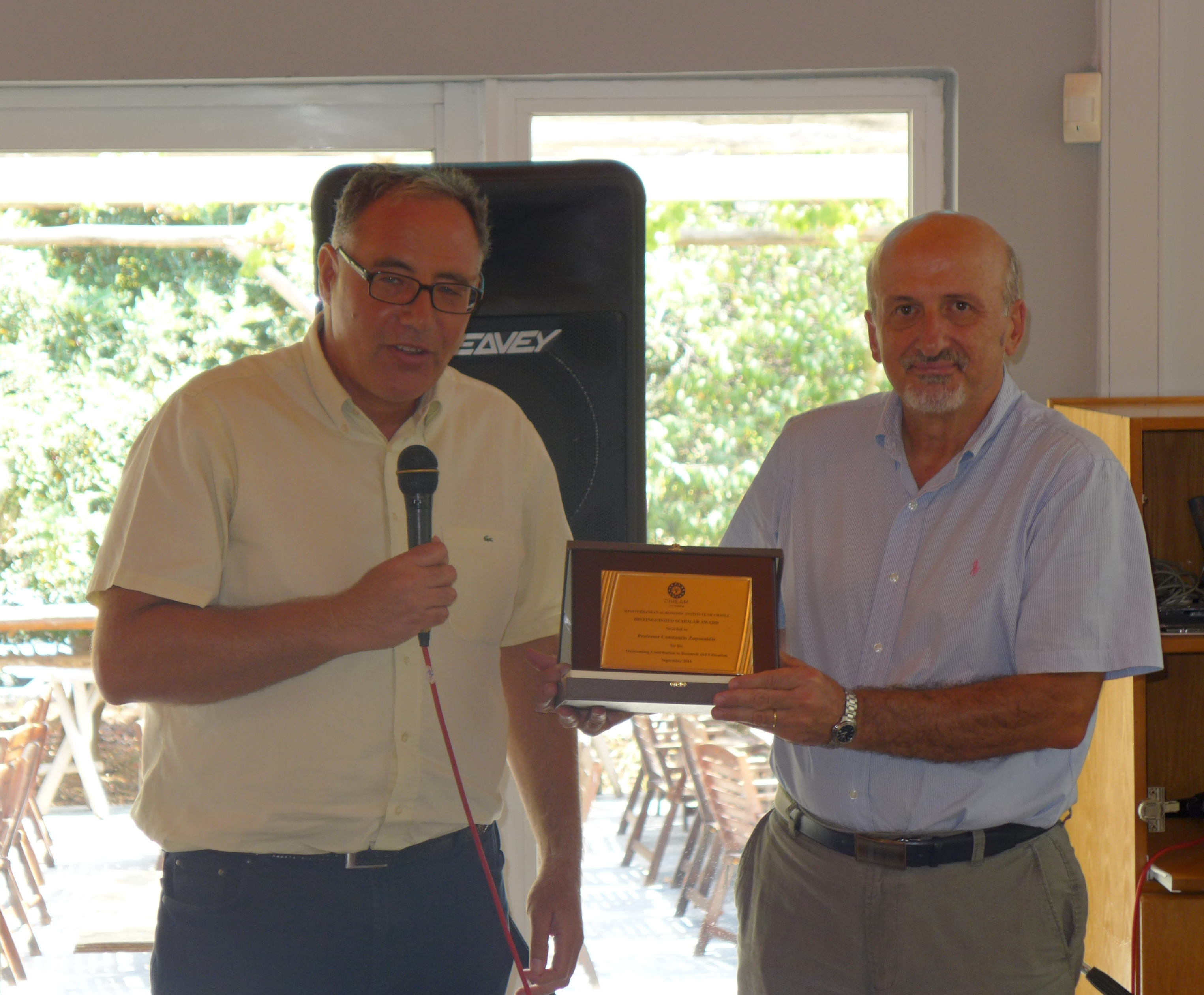 Bραβείο από το Μεσογειακό Αγρονομικό Ινστιτούτο Χανίων