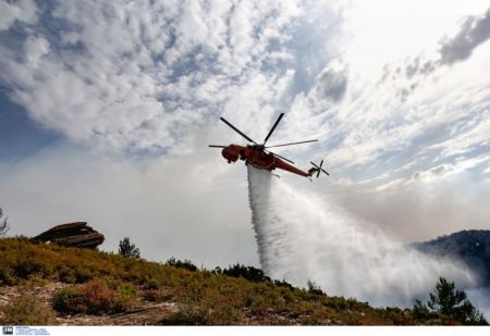 Πυρκαγιά σε αγροτοδασική έκταση στη Λέσβο