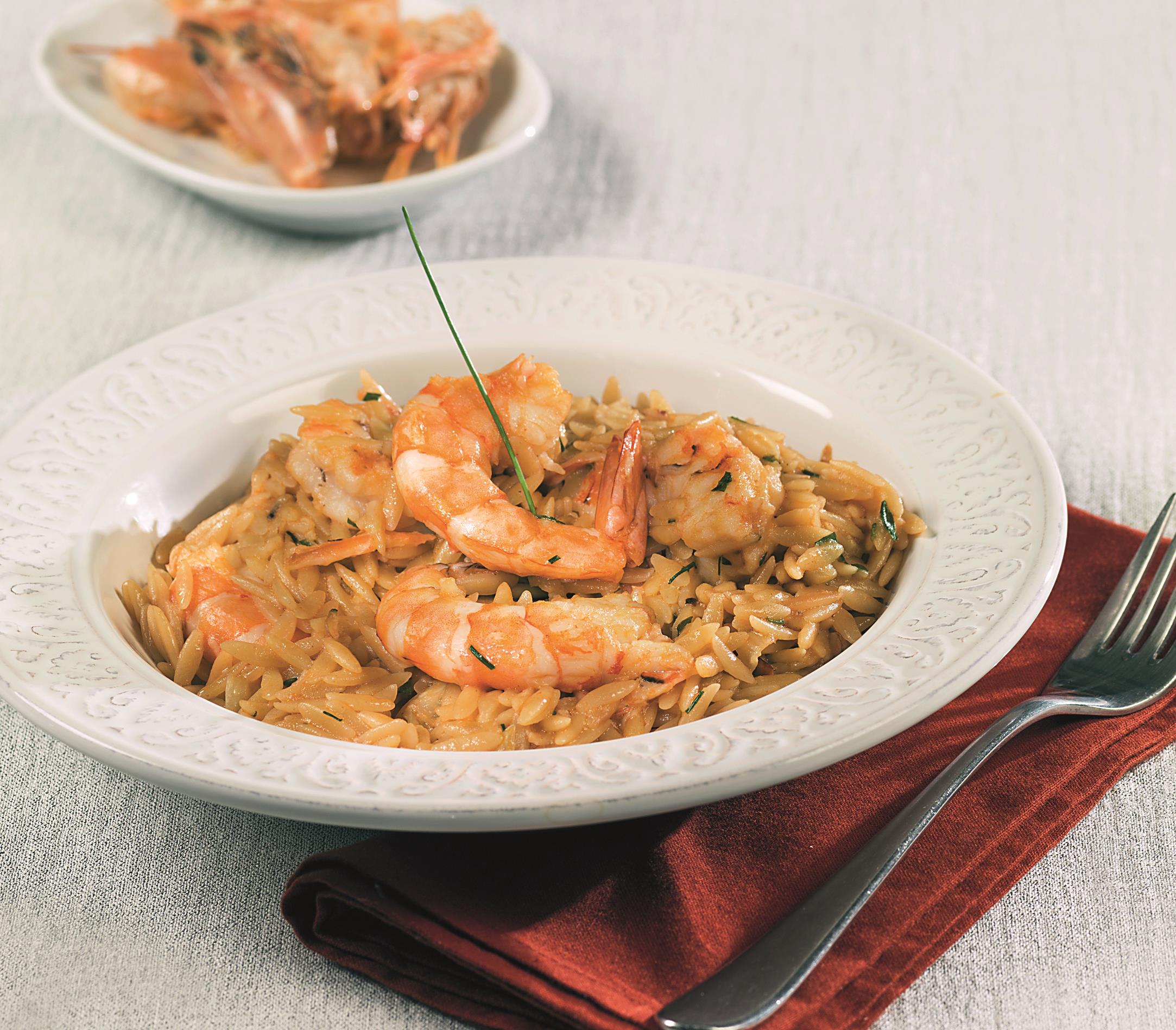 Γιουβέτσι με γαρίδες, λάιμ και εστραγκόν