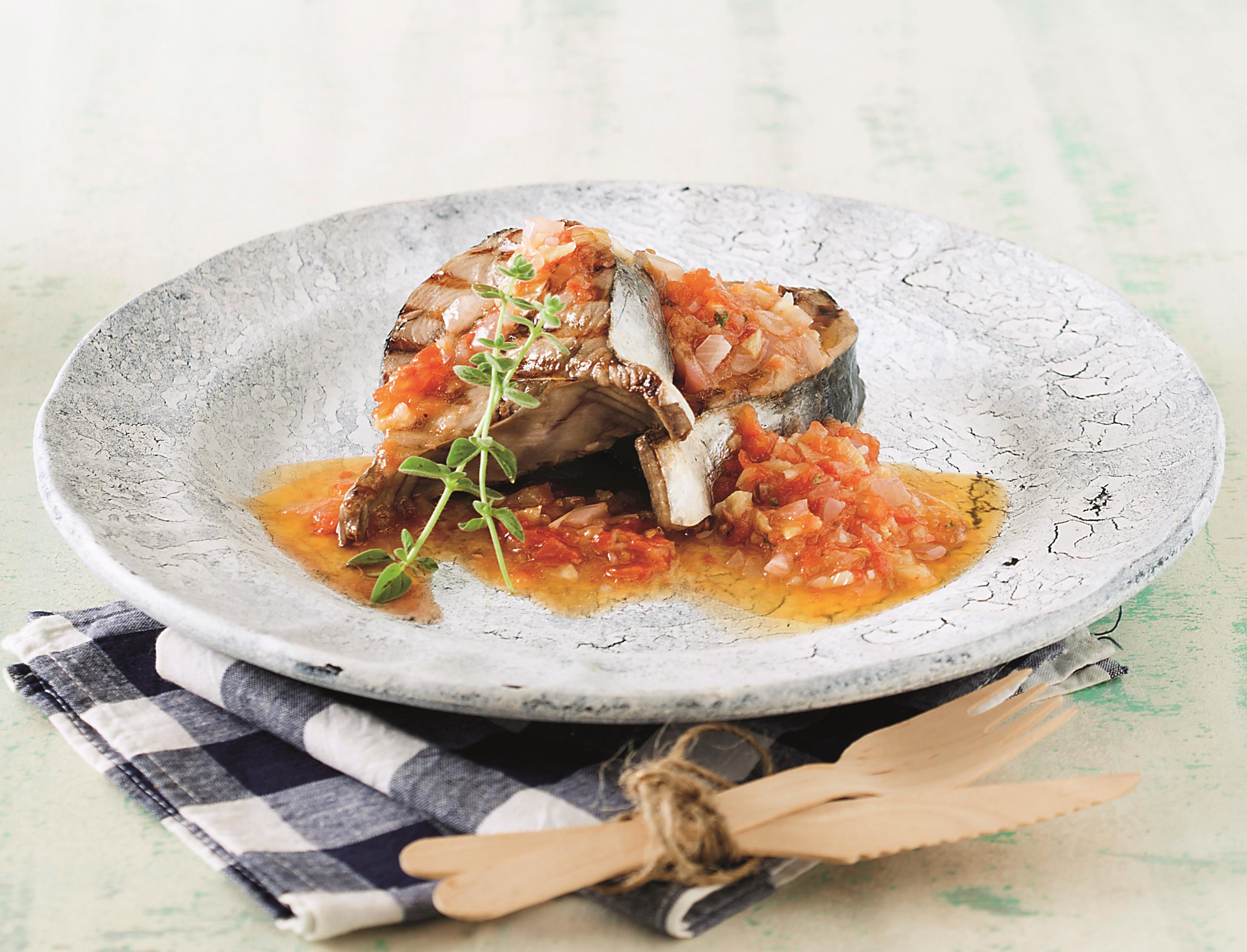 H ΠΡΟΤΑΣΗ ΤΗΣ ΗΜΕΡΑΣ Ψητή παλαμίδα με σάλτσα λαχανικών