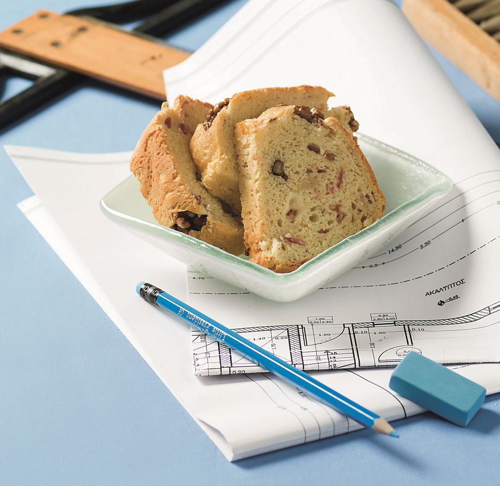 Αλσατικό ψωμί με καρύδια και τυρί