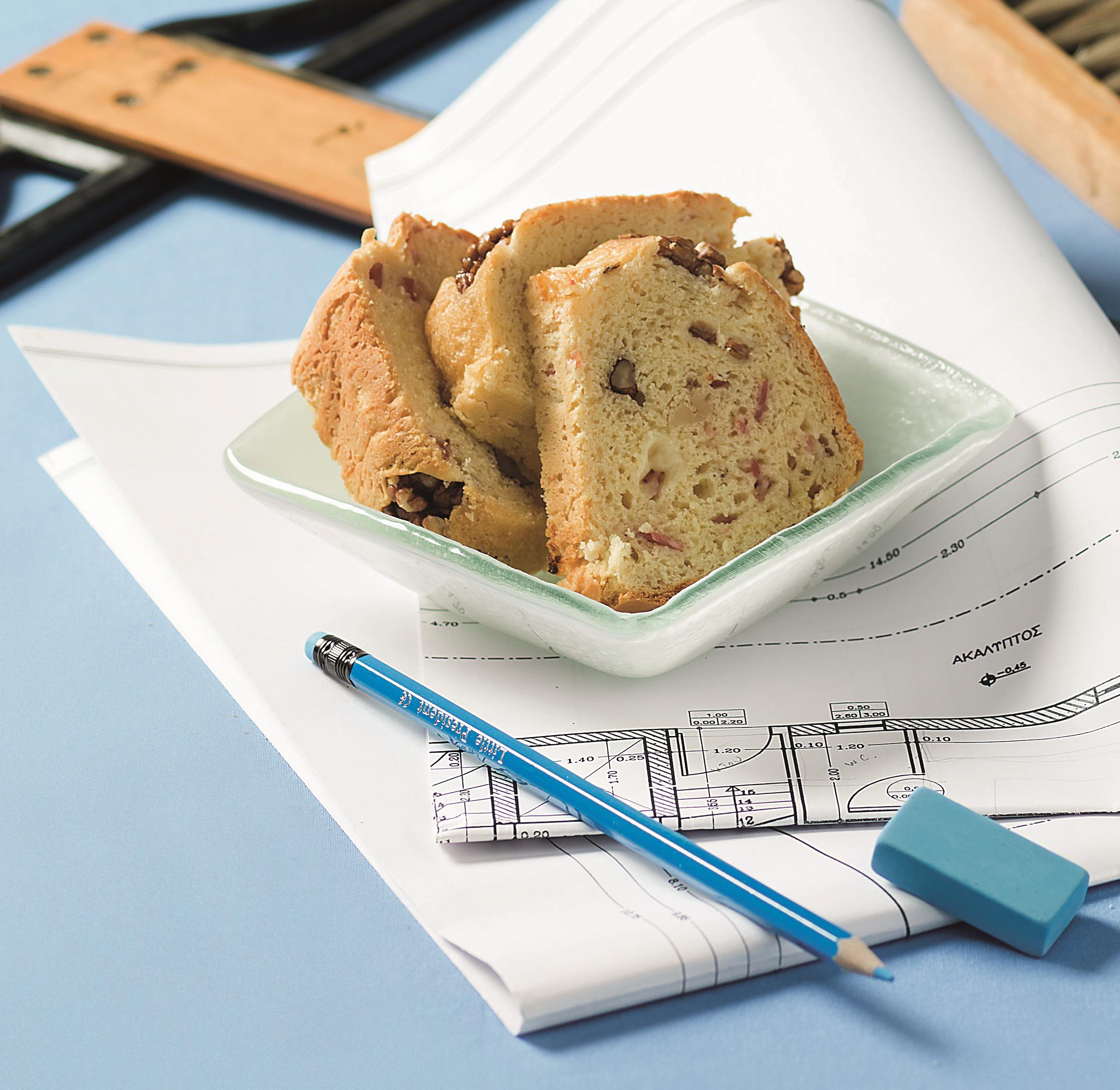 Αλσατικό ψωμί με καρύδια και τυρί