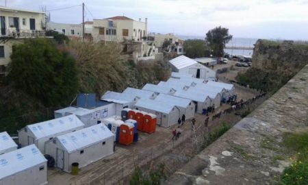 Chios: Violent clashes at the refugee camp in Souda