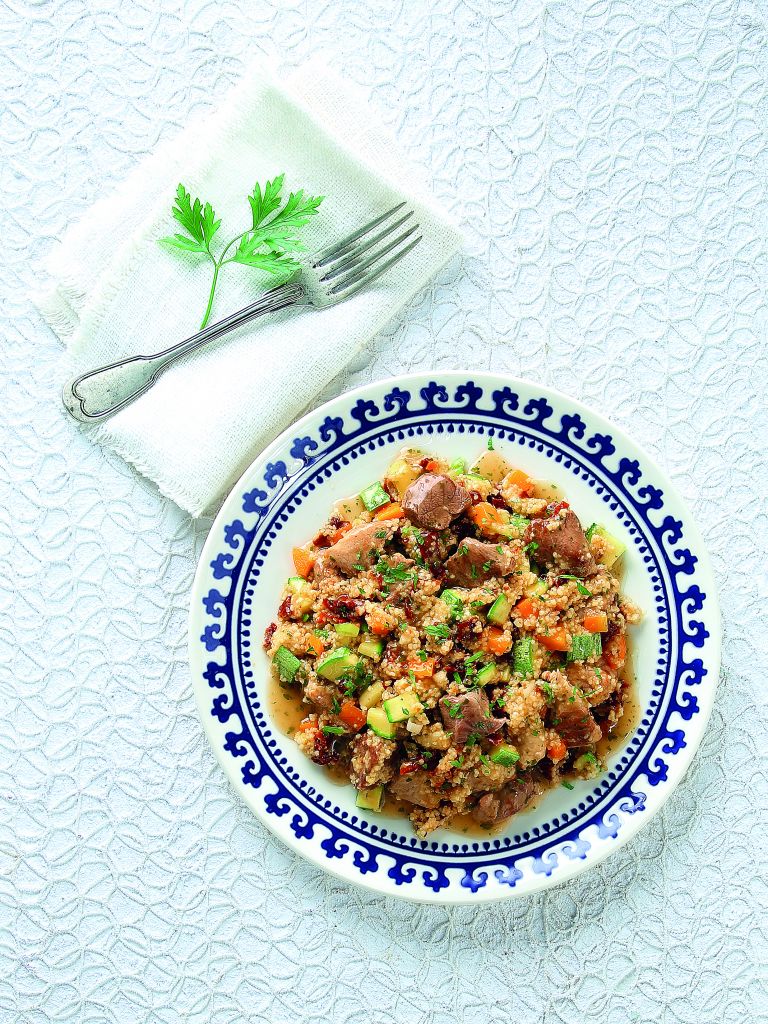 Χοιρινός λαιμός με λιαστές ντομάτες