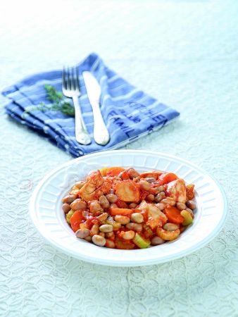 Χάντρες με κοτόπουλο