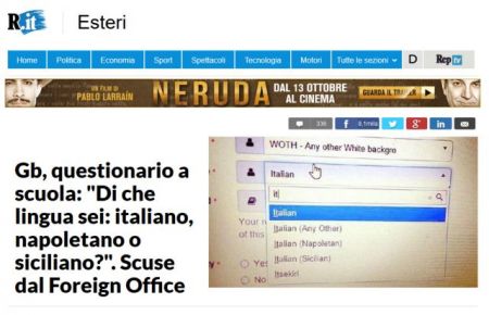 «Είστε Ιταλοί, Ναπολιτάνοι ή Σικελοί;» ρωτά μετανάστες μαθητές η Βρετανία…