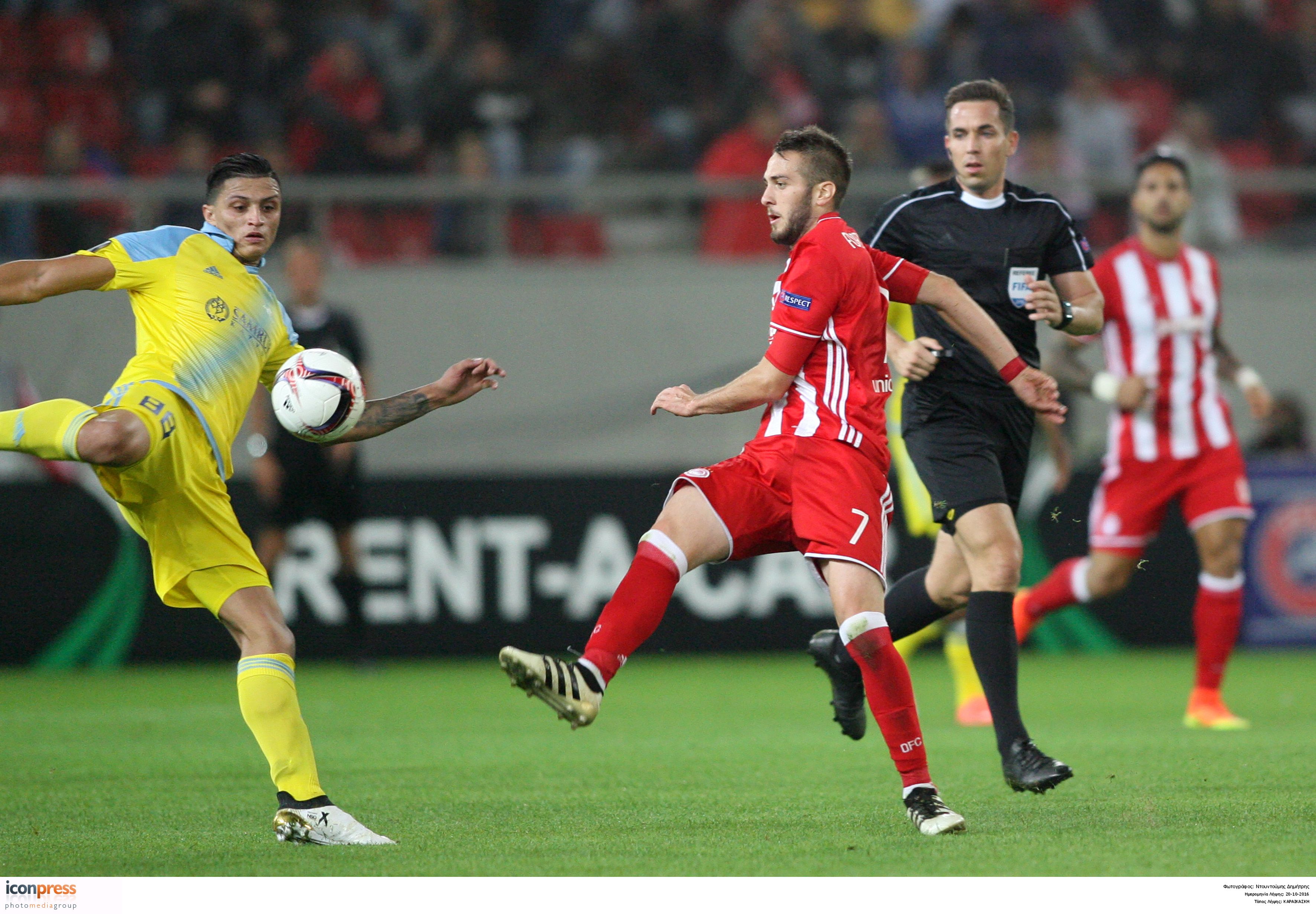 Europa League 3η αγωνιστική: Ολυμπιακός – Αστάνα 4-1